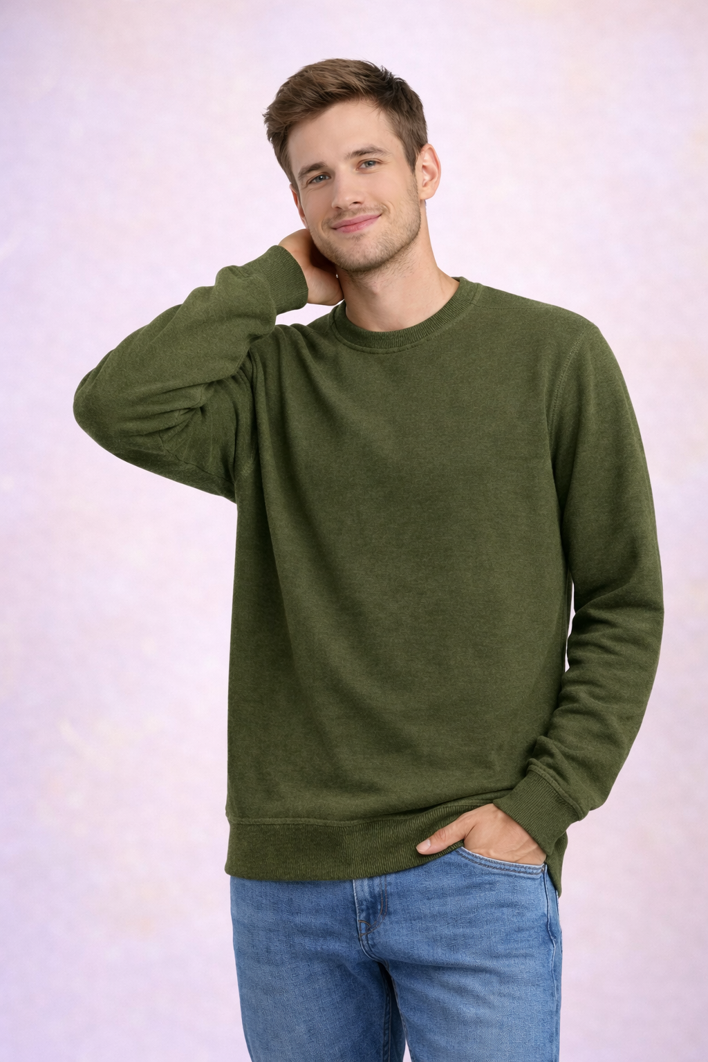 Men’s Hooded Sweatshirt | Poly-Cotton Regular Fit | Full Sleeve | 350 GSM | Plain Solid | Made in India