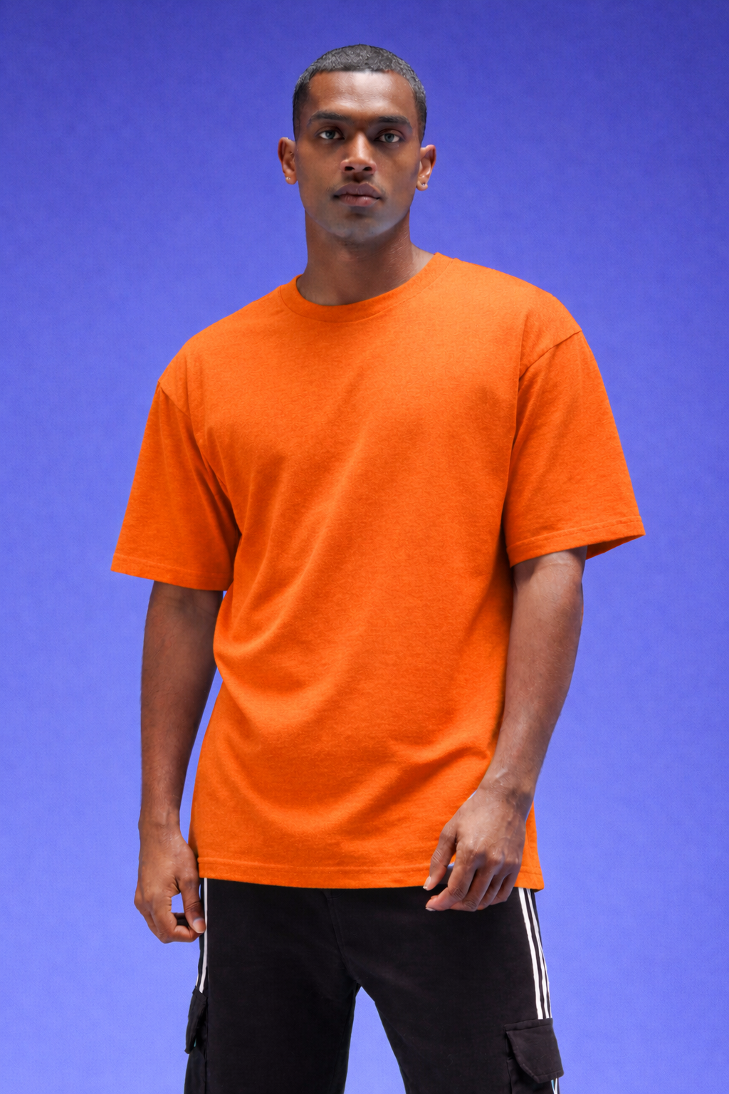 Men’s Oversized Cotton T-Shirt | Pure Cotton Bio-Washed | Round Neck Half Sleeve | 180 GSM | Made in India